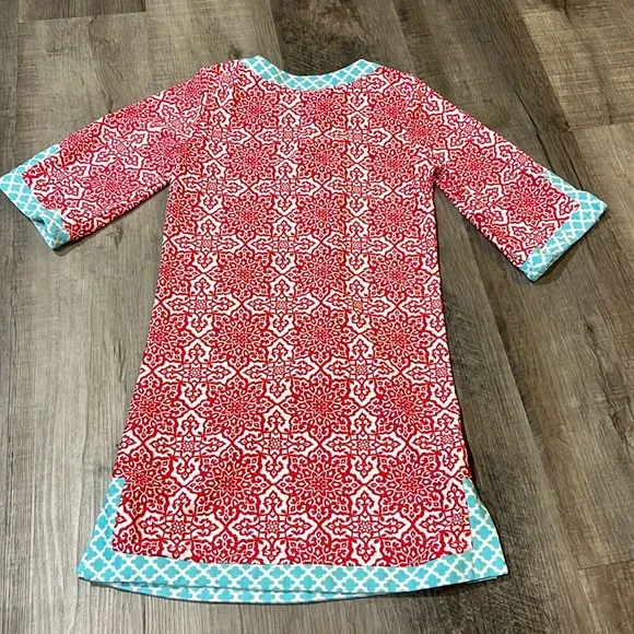 Cabana Life Santorini Long Tunic Cover-Up size 7-8 - Picture 6 of 7